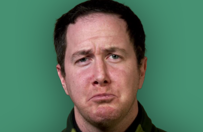 person with the expression of sadness